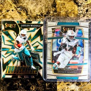 JAYLEN WADDLE NFL CARD LOT ROOKIE CARD/INSERT CARD NFL 2021 Miami Dolphins